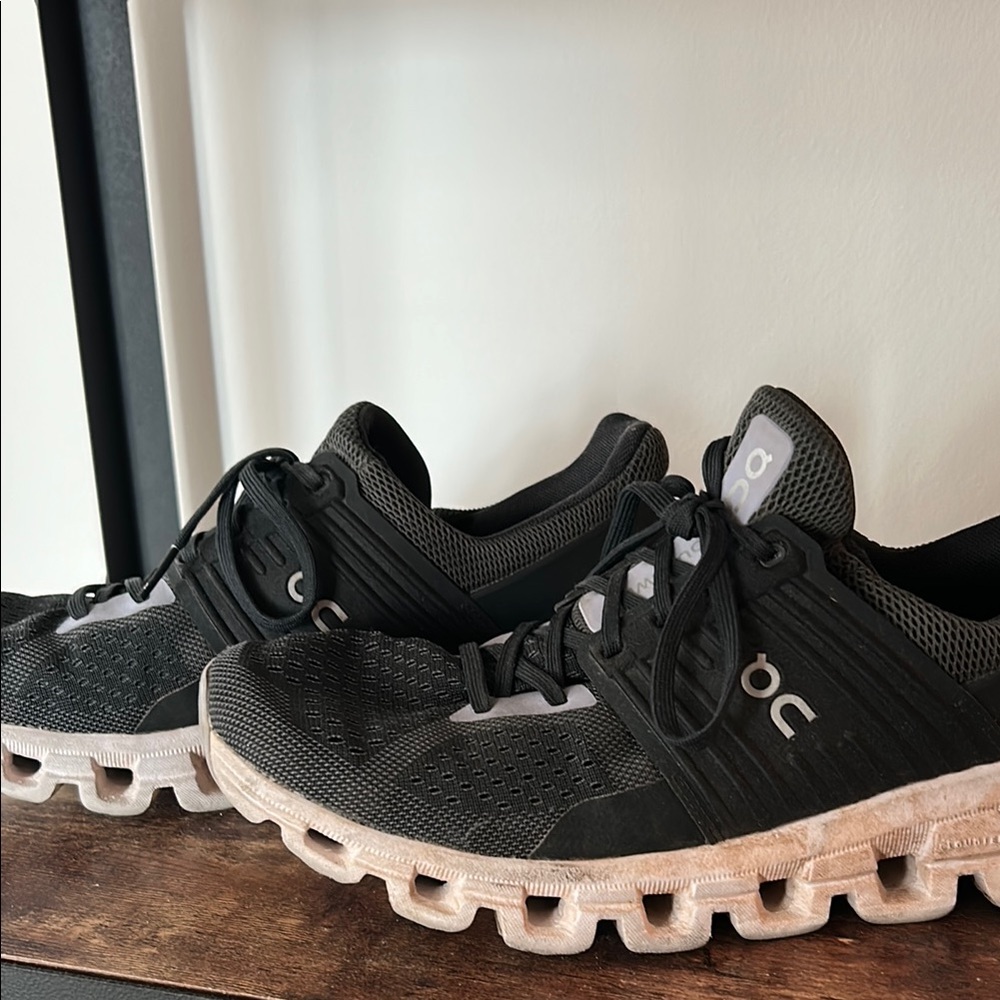 On Running Black Athletic Shoes